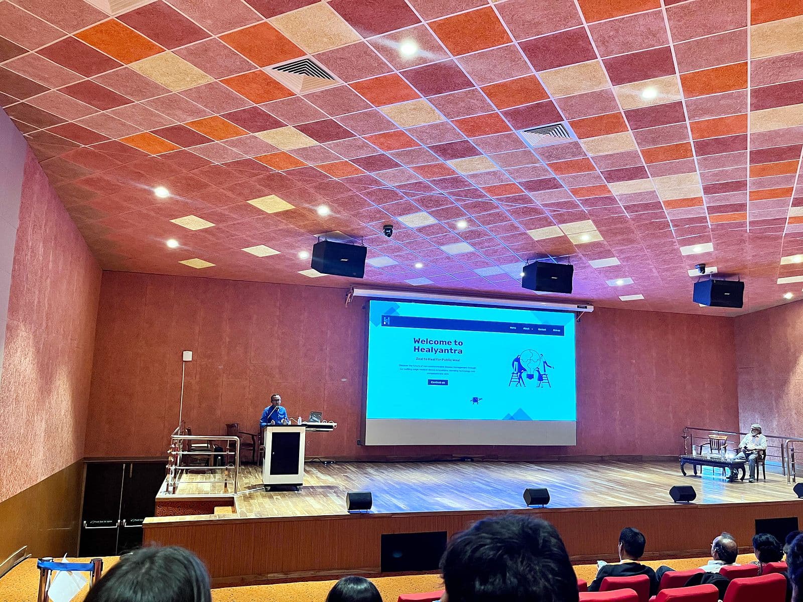 Session in a campus auditorium