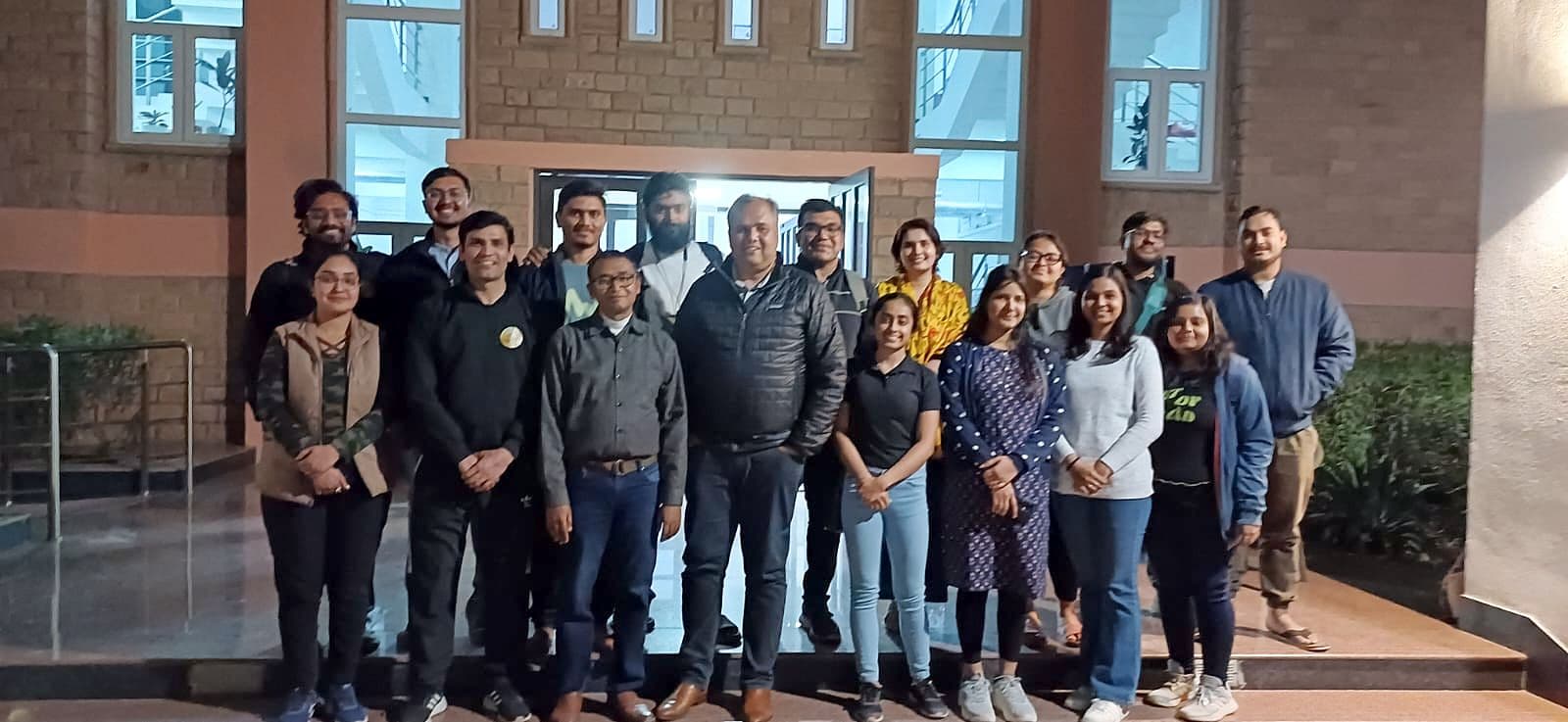 Students and faculty at the Centre