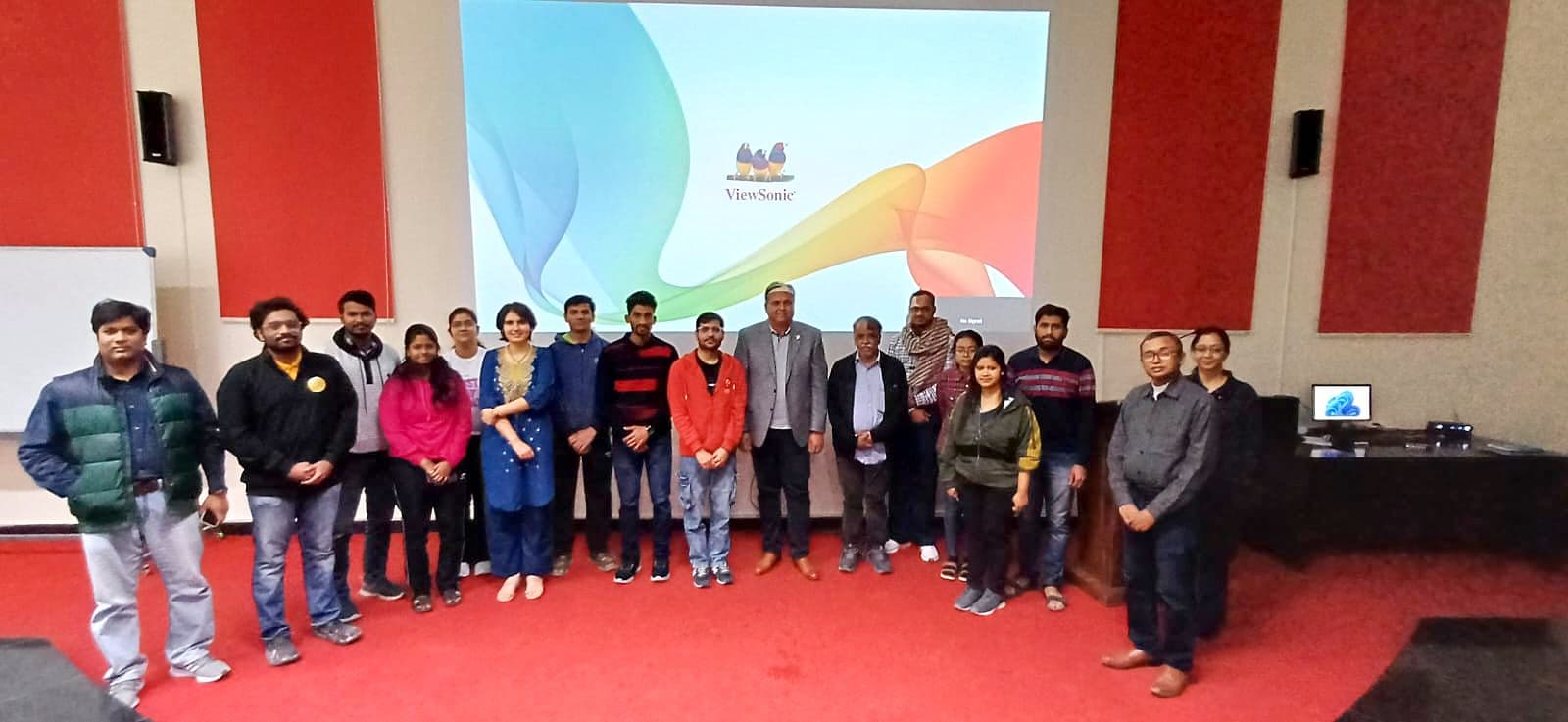Students and faculty at the Centre